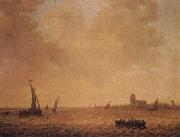 View of Dordrecht across the river Merwede Jan van Goyen